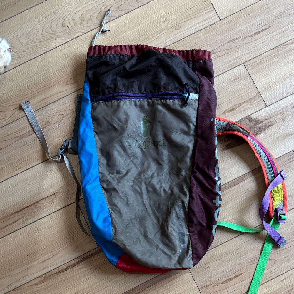 Cotopaxi Multicolor Backpack with Blue and Brown